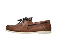 Tommy Hilfiger - Chaussures bateau en cuir à lacets - Homme - Chaussures - Brun - Taille: 45 EU