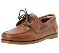 Tommy Hilfiger Chaussures Bateau Homme TH Boat Shoe Core Leather en Cuir, Marron (Winter Cognac), 42