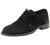Tommy Hilfiger Chaussures Derby Homme en Daim, Noir (Black), 40