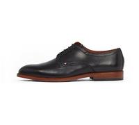 Tommy Hilfiger Chaussures Derby Homme Thunit Leather Bout Rond, Noir (Black), 46