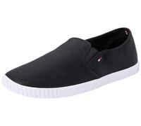 Tommy Hilfiger Chaussures Femme Canvas Slip-on Sneaker Slip-on, Noir (Black), 37