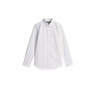 Tommy Hilfiger Flex Poplin Polka RF Shirt MW0MW37554 Chemise L/S, White (Optic White/Navy Dot), S Homme