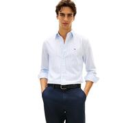 Tommy Hilfiger Chemise Classique en Popeline pour Homme STP RF MW0MW42440 S/S, Bleu, L