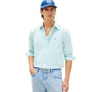 Tommy Hilfiger Chemise Classique en Popeline pour Homme STP RF MW0MW42440 S/S, Bleu, XXL