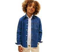 Tommy Hilfiger Relaxed Shirt Kb0kb10069 Chemise L/S, Denim (Denim Dark), 16 Ans Garçon