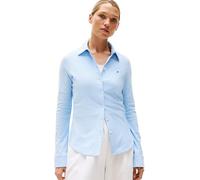 Tommy Hilfiger Chemise Femme 1985 Slim avec Col Pointu, Multicolore (Ithaca Stp/ Vessel Blue), XS