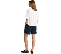 Tommy Hilfiger Chemise Femme Linen Relaxed Manches Courtes, Blanc (Th Optic White), 46