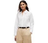Tommy Hilfiger Chemise Femme Poplin Regular avec Col Pointu, Blanc (Th Optic White), 38