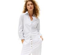 Tommy Hilfiger Chemise Femme Poplin Regular avec Col Pointu, Multicolore (Classic Ithaka STP Breezy Blue), 42