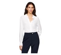 Tommy Hilfiger - Chemise Fluide Coupe Standard en Crêpe - Femme - Blouses et Chemises - Blanc - Taille: 40 FR