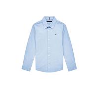 Tommy Hilfiger Chemise garçon Oxford Stretch manches longues Bleu clair Taille 152