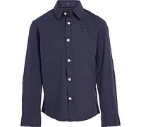 Tommy Hilfiger Chemise Garçon Stretch, Bleu (Twilight Navy), 10 Ans