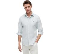 Tommy Hilfiger Chemise Heritage Oxford Stripe RF MW0MW36238 L/S, Vert, S, Vert (Nouveau Vert/Blanc), S