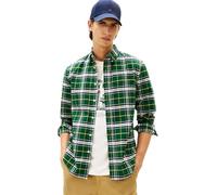 Tommy Hilfiger Chemise Homme Brushed Oxford Check Regular Fit, Vert (Ornamental Green/Check), XL