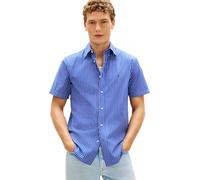 Tommy Hilfiger Chemise Homme Flex Popeline STP SS MW0MW42860 S/S, Bleu, XL