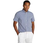 Tommy Hilfiger Chemise Homme Flex Poplin Check Manches Courtes, Multicolore (Wedge Blue / Check), XS