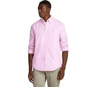 Tommy Hilfiger Chemise Homme Flex Poplin Classic Regular Fit, Multicolore (Classic Pink/Optic White), XS