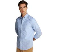 Tommy Hilfiger Chemise Homme Flex Poplin Classic Regular Fit, Multicolore (Sweet Blue/Optic White), L