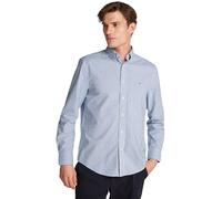 Tommy Hilfiger Chemise Homme Flex Poplin Classic Regular Fit, Multicolore (Wedge Blue/Optic White), S