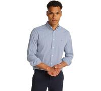 Chemise à Carreaux Bleu Homme Tommy Hilfiger Flex Poplin Gingham S