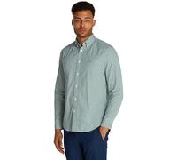 Tommy Hilfiger Chemise Homme Flex Poplin Gingham Regular Fit, Multicolore (Nouveau Green/Optic White), XS