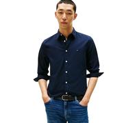 Tommy Hilfiger Chemise Homme Flex Poplin Kent Collar Slim Fit, Bleu (Desert Sky), M