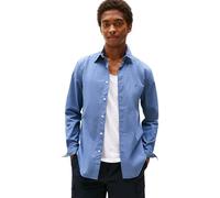 Tommy Hilfiger Chemise Homme Flex Poplin Mini Print Regular Fit, Bleu (Preppy Navy), L