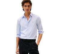 Tommy Hilfiger Chemise Homme Flex Poplin Mini Print Slim Fit, Bleu (Sweet Blue/Allover), L