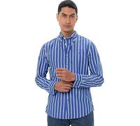 Tommy Hilfiger Chemise Homme Flex Poplin Nautical en Coton, Multicolore (Optic White/Wedge Blue), XL
