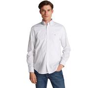 Tommy Hilfiger Flex Poplin Polka RF Shirt MW0MW37554 Chemise L/S, White (Optic White/Navy Dot), XL Homme