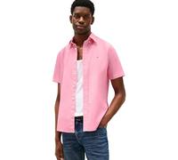 Tommy Hilfiger Chemise Homme Flex Poplin Solid Manches Courtes, Rose (Classic Pink), XL