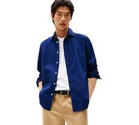 Tommy Hilfiger Chemise Homme Flex Poplin Solid Regular Fit, Bleu (Preppy Navy), L