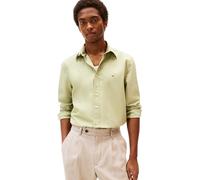 Tommy Hilfiger Chemise Homme Flex Poplin Solid Regular Fit, Vert (Earth Sage), L