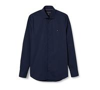 Tommy Hilfiger Chemise Homme Manches Longues, Bleu (Navy Blazer), 39