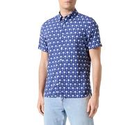 Tommy Hilfiger Chemise Homme Mini Palm Print Manches Courtes, Multicolore (Desert Sky/Multi), M