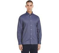 Tommy Hilfiger Chemise Homme Oxford Shirt Manches Longues, Bleu (Desert Sky), S