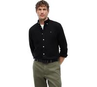 Tommy Hilfiger Chemise Homme Oxford Shirt Manches Longues, Noir (Black/Black Solid), M