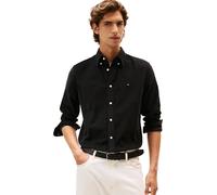Tommy Hilfiger Chemise Homme Solid Corduroy Regular Fit, Noir (Black), XXL