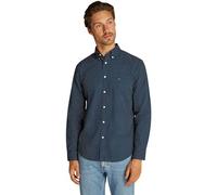 Tommy Hilfiger Chemise L/S pour Homme, Ciel Nocturne/Pois Multicolores, XL