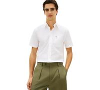 Tommy Hilfiger Chemise légère Oxford Solid SS BD MW0MW42285, Blanc, XXL