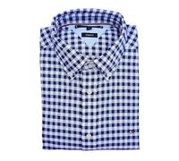 Tommy Hilfiger Chemise Oxford Gingham Button Down Regular Fit Bleu Blanc à carreaux, bleu, L