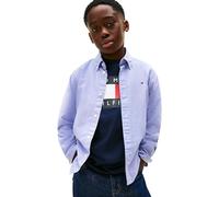 Tommy Hilfiger Chemise Oxford pour garçon Drapeau LS KB0KB10192 L/S Bleu (Majesty Blue), 12 Ans, Bleu (Majesty Blue), 12 Ans