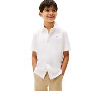Tommy Hilfiger Chemise Oxford Stretch SS KB0KB09554 pour garçon, Blanc (Blanc), 16 Ans