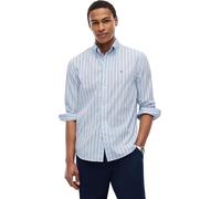 TOMMY HILFIGER Chemise 'Flex' bleu marine / bleu clair / blanc, Taille M