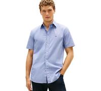 Tommy Hilfiger Chemise pour Homme Flex Popeline Pied-de-Poule SS Mw0Mw38589, Bleu, M