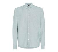 TOMMY HILFIGER Chemise 'Regular Fit Flag Embroidery' vert pastel, Taille L