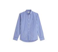 TOMMY HILFIGER Chemise 'Regular Fit Flex Stripe' bleu / blanc, Taille S