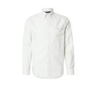 TOMMY HILFIGER Chemise 'Regular Fit Stripe' beige / blanc, Taille XS