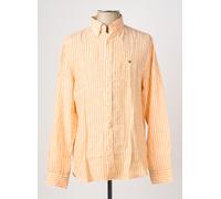 TOMMY HILFIGER Chemise orange foncé / blanc, Taille L