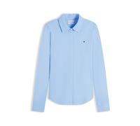 Tommy Hilfiger Ww0Ww43528 Chemise en piqué Fin pour Femme 1985 Bleu (Vessel Blue), L